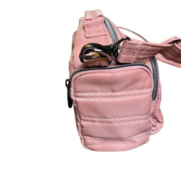 Lug Trolley CB Bag in Blush. (pink) Adjustable Crossbody strap and handle - Picture 6 of 15